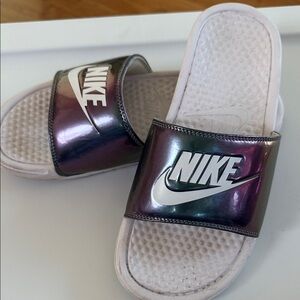 Nike Metallic Slide Sandals Benassi